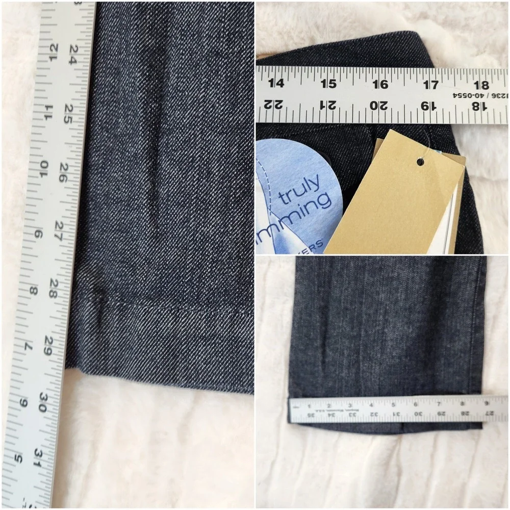 Dockers NWT Jaelynn Pant 12P Med Truly Slimming Mid Rise Curvy Stretch Denim NEW
